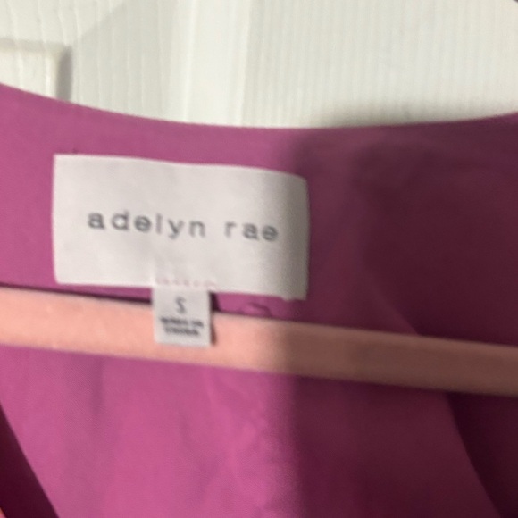 Adeline Rae haven belted surplice mini dress in ultra pink floral - Picture 3 of 5